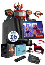 PC AMD RYZEN 7 5700G 16GB 500GB A520M WIFI + MONIT